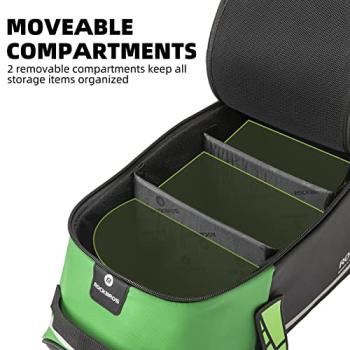 ROCKBROS | Gepäckträgertasche – Wasserdichte 9L Fahrradtasche mit Regenschutz und Schultergurt, in Schwarz